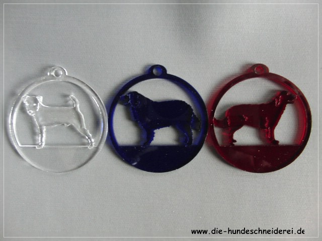 Hundeanhaeger Fensterbilder Acryl Hunderasse