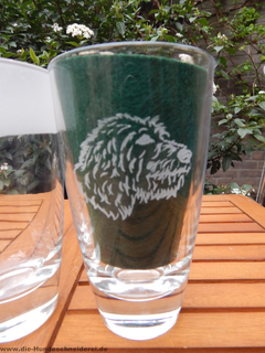 Trinkglas irish Wolfhound