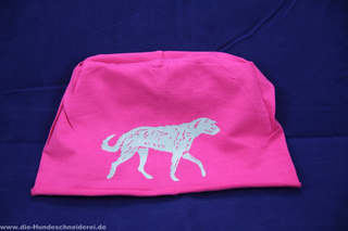 Beanis mit Irish Wolfhound Pink